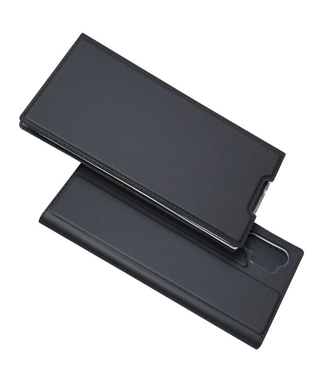 Zwart Bookcase Hoesje voor de Samsung Galaxy Note 10 Plus