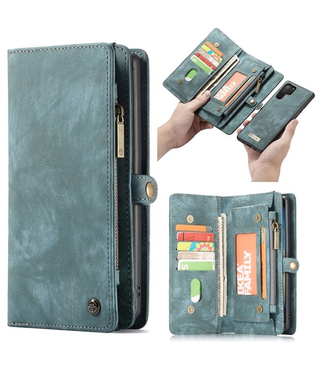 CaseMe Groen 2-in-1 Bookcase Hoesje voor de Samsung Galaxy Note 10 Plus