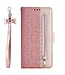 Roze Kant Patroon Bookcase Hoesje voor de Samsung Galaxy Note 10 Plus