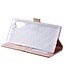 Roze Kant Patroon Bookcase Hoesje voor de Samsung Galaxy Note 10 Plus