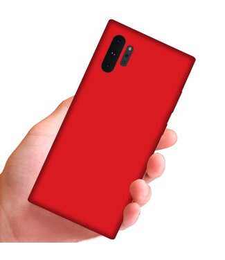 Rood Mat TPU Hoesje Samsung Galaxy Note 10 Plus