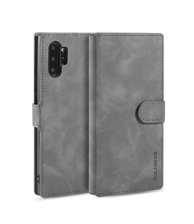 DG.Ming Grijs Wallet Bookcase Hoesje voor de Samsung Galaxy Note 10 Plus