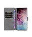 DG.Ming Grijs Wallet Bookcase Hoesje voor de Samsung Galaxy Note 10 Plus