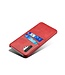 Rood Pasjeshouder Faux Lederen Hoesje voor de Samsung Galaxy Note 10 Plus