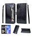 Zwart Glitter Bookcase Hoesje voor de Samsung Galaxy Note 10 Plus
