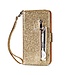 Goud Glitter Bookcase Hoesje voor de Samsung Galaxy Note 10 Plus