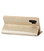 Goud Glitter Bookcase Hoesje voor de Samsung Galaxy Note 10 Plus