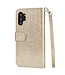 Goud Glitter Bookcase Hoesje voor de Samsung Galaxy Note 10 Plus