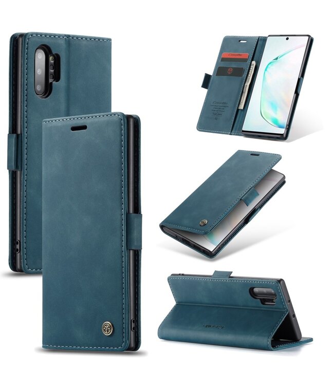 CaseMe Groen Wallet Bookcase Hoesje voor de Samsung Galaxy Note 10 Plus