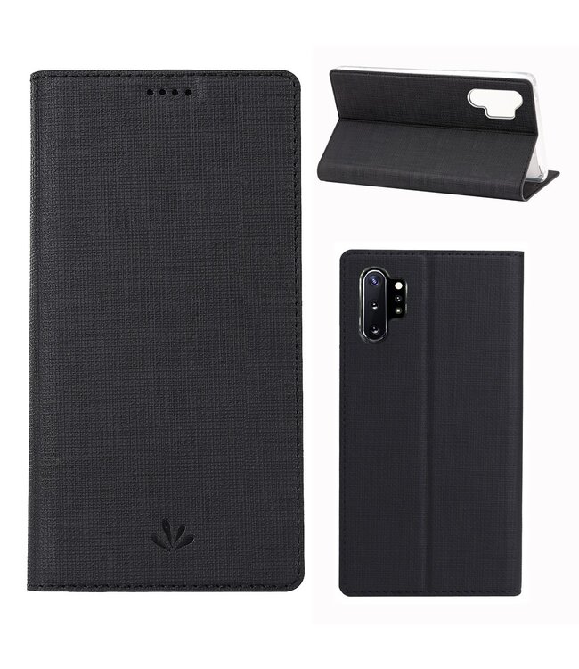 Vili DMX Zwart Bookcase Hoesje voor de Samsung Galaxy Note 10 Plus