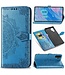 Blauw Mandala Bloem Bookcase Hoesje voor de Samsung Galaxy Note 10 Plus