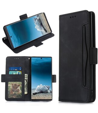 Zwart Wallet Bookcase Hoesje Samsung Galaxy Note 10 Plus