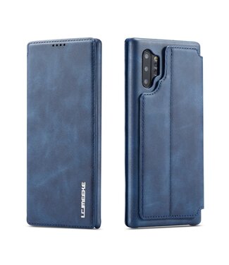 Blauw Bookcase Hoesje Samsung Galaxy Note 10 Plus