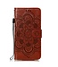 Bruin Mandala Bloem Bookcase Hoesje voor de Samsung Galaxy Note 10 Plus