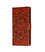 Bruin Mandala Bloem Bookcase Hoesje voor de Samsung Galaxy Note 10 Plus