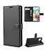 Zwart Litchee Bookcase Hoesje voor de Samsung Galaxy Note 10 Lite