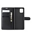 Zwart Litchee Bookcase Hoesje voor de Samsung Galaxy Note 10 Lite