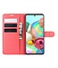 Perzik kleur Litchee Bookcase Hoesje voor de Samsung Galaxy Note 10 Lite