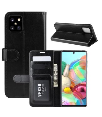 Zwart Wallet Bookcase Hoesje Samsung Galaxy Note 10 Lite