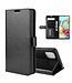 Zwart Wallet Bookcase Hoesje voor de Samsung Galaxy Note 10 Lite