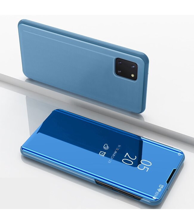 Blauw Spiegel Bookcase Hoesje voor de Samsung Galaxy Note 10 Lite