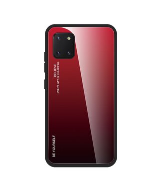 Rood / Zwart Gradient Hybrid Hoesje Samsung Galaxy Note 10 Lite