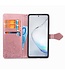 Rosegoud Mandala Bloem Bookcase Hoesje voor de Samsung Galaxy Note 10 Lite