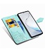 Turquoise Mandala Bloem Bookcase Hoesje voor de Samsung Galaxy Note 10 Lite