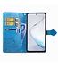 Blauw Mandala Bloem Bookcase Hoesje voor de Samsung Galaxy Note 10 Lite