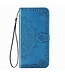 Blauw Mandala Bloem Bookcase Hoesje voor de Samsung Galaxy Note 10 Lite