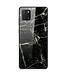 Zwart / Goud Marmer Hybrid Hoesje voor de Samsung Galaxy Note 10 Lite