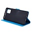 Blauw Vlinder Bookcase Hoesje voor de Samsung Galaxy Note 10 Lite