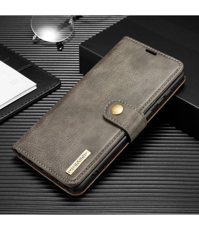 DG.Ming Bruin 2-in-1 Bookcase Hoesje voor de Samsung Galaxy Note 10 Lite