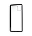 Zwart Metaal + Tempered Glass Hoesje voor de Samsung Galaxy Note 10 Lite