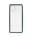 Turquoise Metaal + Tempered Glass Hoesje voor de Samsung Galaxy Note 10 Lite