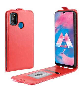 Rood Flipcase Hoesje Samsung Galaxy M30s