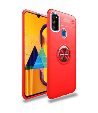 Rood Ring Kickstand TPU Hoesje Samsung Galaxy M30s