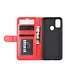 Rood Wallet Bookcase Hoesje voor de Samsung Galaxy M30s