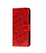 Rood Mandala Bloem Bookcase Hoesje voor de Samsung Galaxy M30s