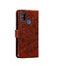 Bruin Mandala Bloem Bookcase Hoesje voor de Samsung Galaxy M30s