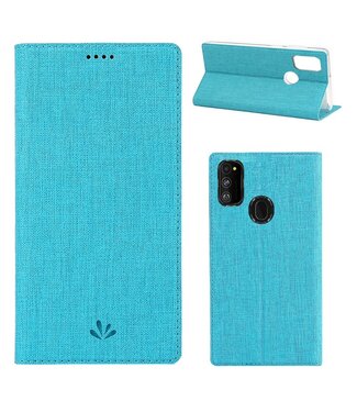 Blauw Bookcase Hoesje Samsung Galaxy M30s