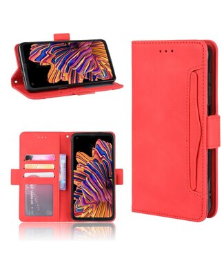 Rood Wallet Bookcase Hoesje Samsung Galaxy Xcover Pro