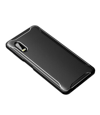 Zwart Carbon TPU Hoesje Samsung Galaxy Xcover Pro