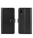 Zwart Litchee Bookcase Hoesje voor de Samsung Galaxy Xcover Pro