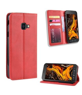 Rood Wallet Bookcase Hoesje Samsung Galaxy Xcover 4 / 4S
