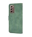 Groen Wallet Bookcase Hoesje voor de Samsung Galaxy Z Fold2