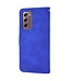 Blauw Wallet Bookcase Hoesje voor de Samsung Galaxy Z Fold2