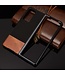 Zwart / Bruin Faux Lederen Hoesje voor de Samsung Galaxy Z Fold2