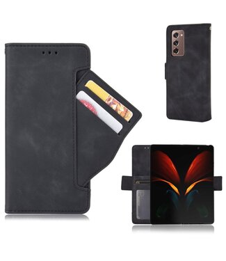 Zwart Pasjeshouder Bookcase Hoesje Samsung Galaxy Z Fold2