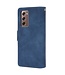 Blauw Pasjeshouder Bookcase Hoesje voor de Samsung Galaxy Z Fold2